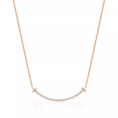 Happy Pendant in Rose Gold with Lab Diamonds