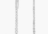 Twilight Luxe Diamond Line Drop Earrings Gold