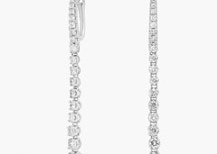 Twilight Luxe Diamond Line Drop Earrings Gold