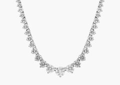 Oceans Graduated Diamond Necklace