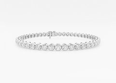 Frostberry Round Lab Grown Diamond Tennis Bracelet