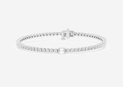 Ivory Canyon Emerald Lab Grown Diamond Tennis Bracelet