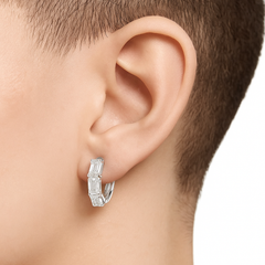 Celestial Muse Emerald Cut Diamond Earrings