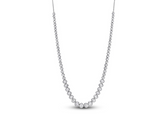 Paradise Enchantment Diamond Graduated Tennis Necklace