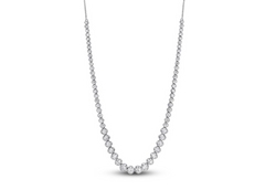 Paradise Enchantment Diamond Graduated Tennis Necklace