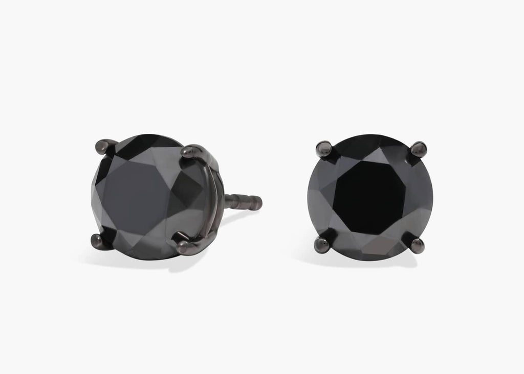 Luna Dusk Black Diamond Stud Earrings