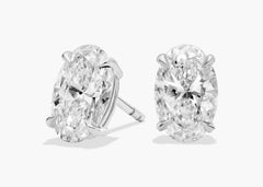 Whisper Spark Oval Cut Lab-Grown Diamond Stud Earrings