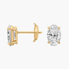 Whisper Spark Oval Cut Lab-Grown Diamond Stud Earrings