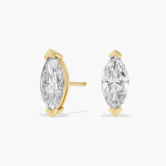 Liana Marquise Cut Lab-Grown Diamond Stud Earrings