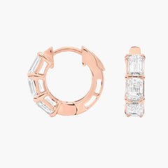 Celestial Muse Emerald Cut Diamond Earrings