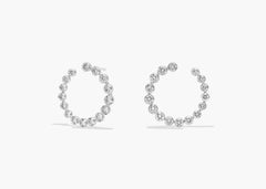 Star Gaze Lab Grown Diamond Bezel Front-Back Earrings