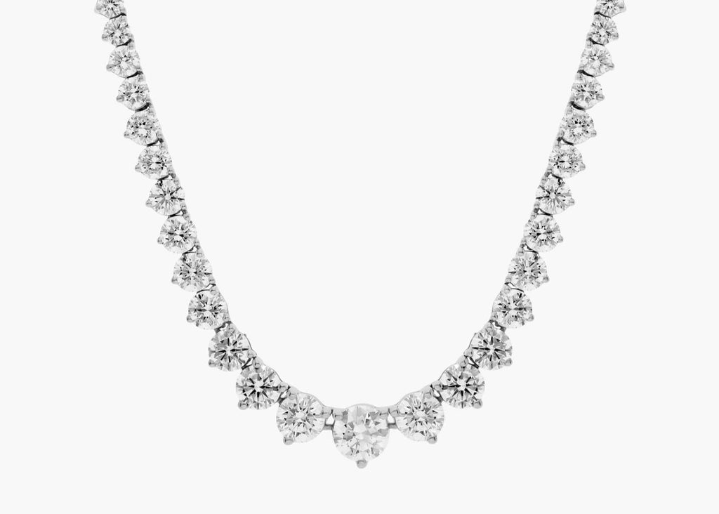 Oceans Graduated Diamond Necklace
