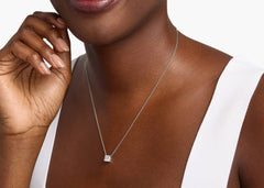Happy Princess Cut Lab-Grown Diamond Solitaire Pendant