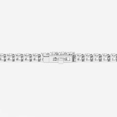 Beach Shore Round Lab Grown Diamond Three-Prong Tennis Bracelet