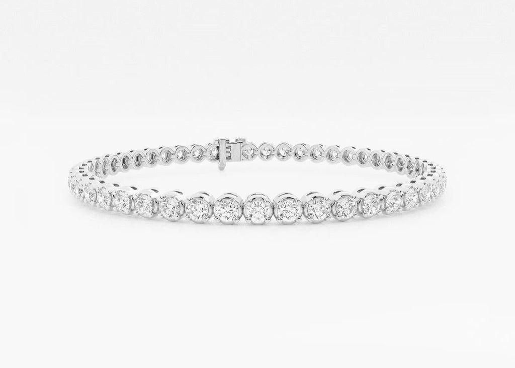 Frostberry Round Lab Grown Diamond Tennis Bracelet