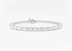 Paradiso Oval Lab Grown Diamond Tennis Bracelet.