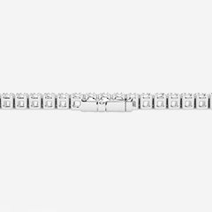 White Castle Emerald Lab Grown Diamond Tennis Bracelet