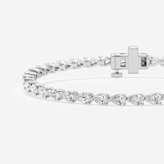 Stormhollow Pear Lab Grown Diamond Tennis Bracelet