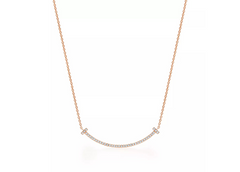 Happy Pendant in Rose Gold with Lab Diamonds