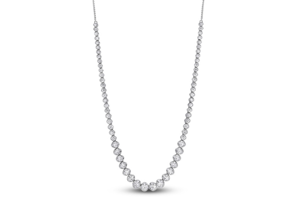 Paradise Enchantment Diamond Graduated Tennis Necklace