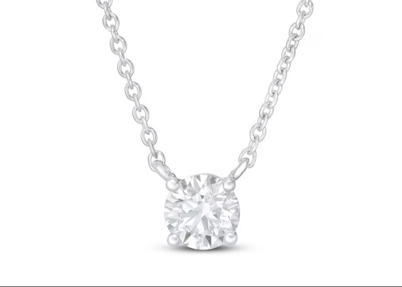 Dream Round Lab-Grown Diamond Solitaire Necklace