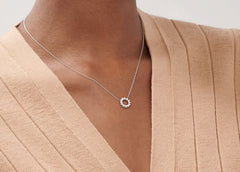 Starry Open Circle Pendant