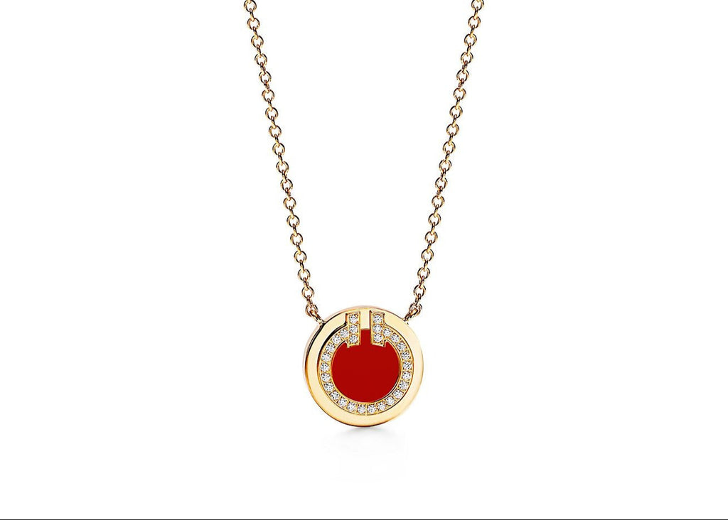 Red Eternity Lab Diamond Pendant