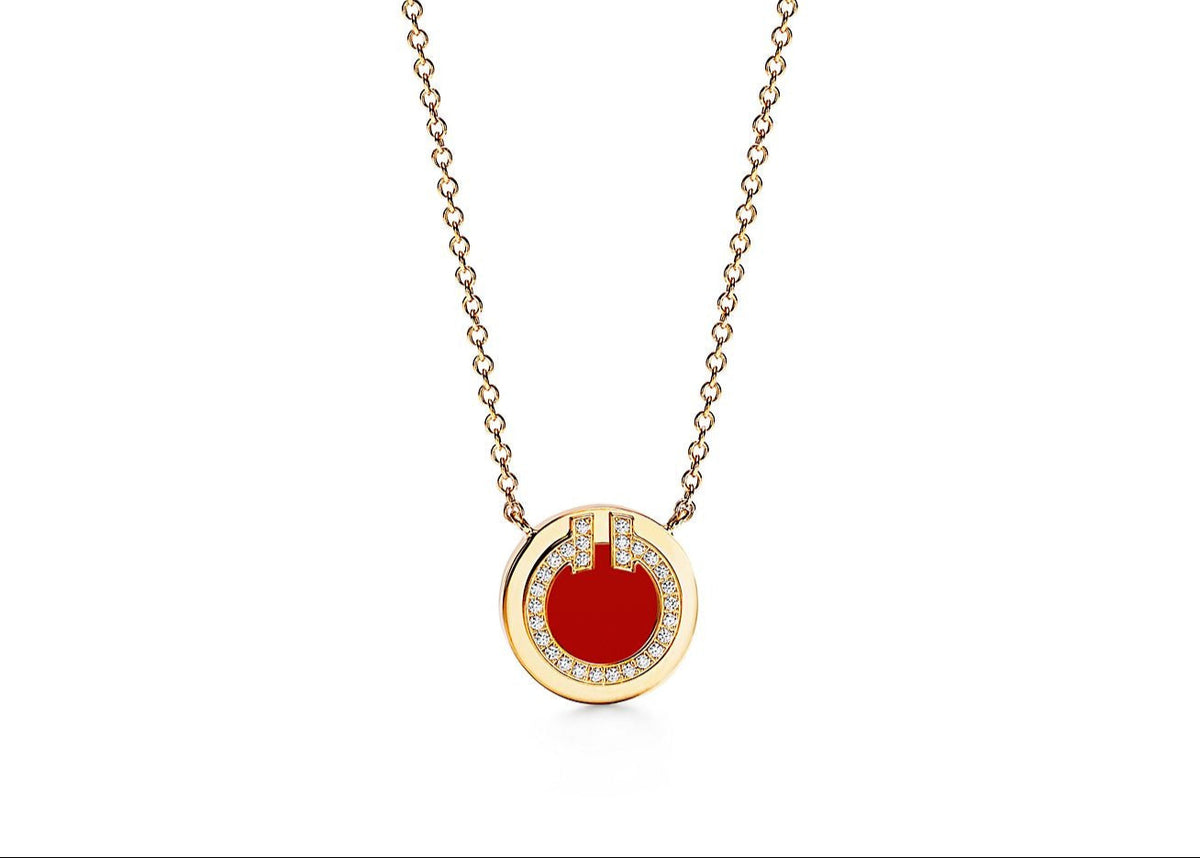 Red Eternity Lab Diamond Pendant