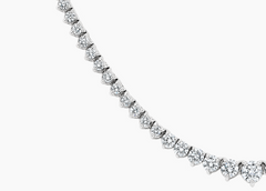 Feel Good Diamond Tennis Necklace in 18K White Gold